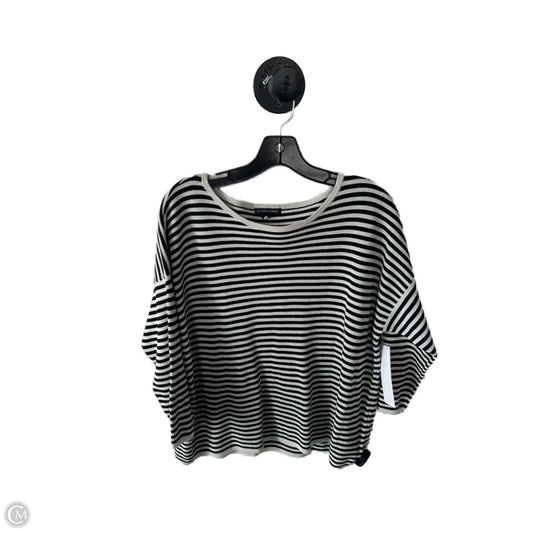 Sweater By Eileen Fisher In Black & Cream, Size: Xl