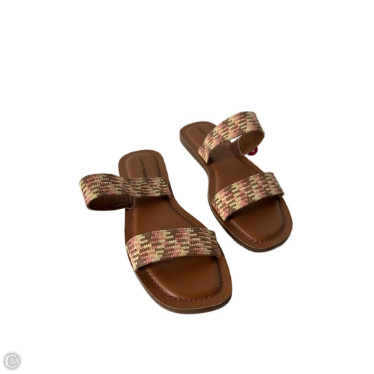 Sandals Flats By Lucky Brand In Cream & Pink, Size: 10