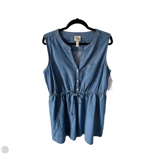 Dress Casual Short By St Johns Bay In Blue, Size: Xl