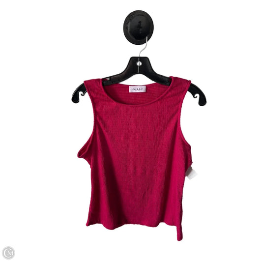 Top Sleeveless By Gilli In Pink, Size: Xl