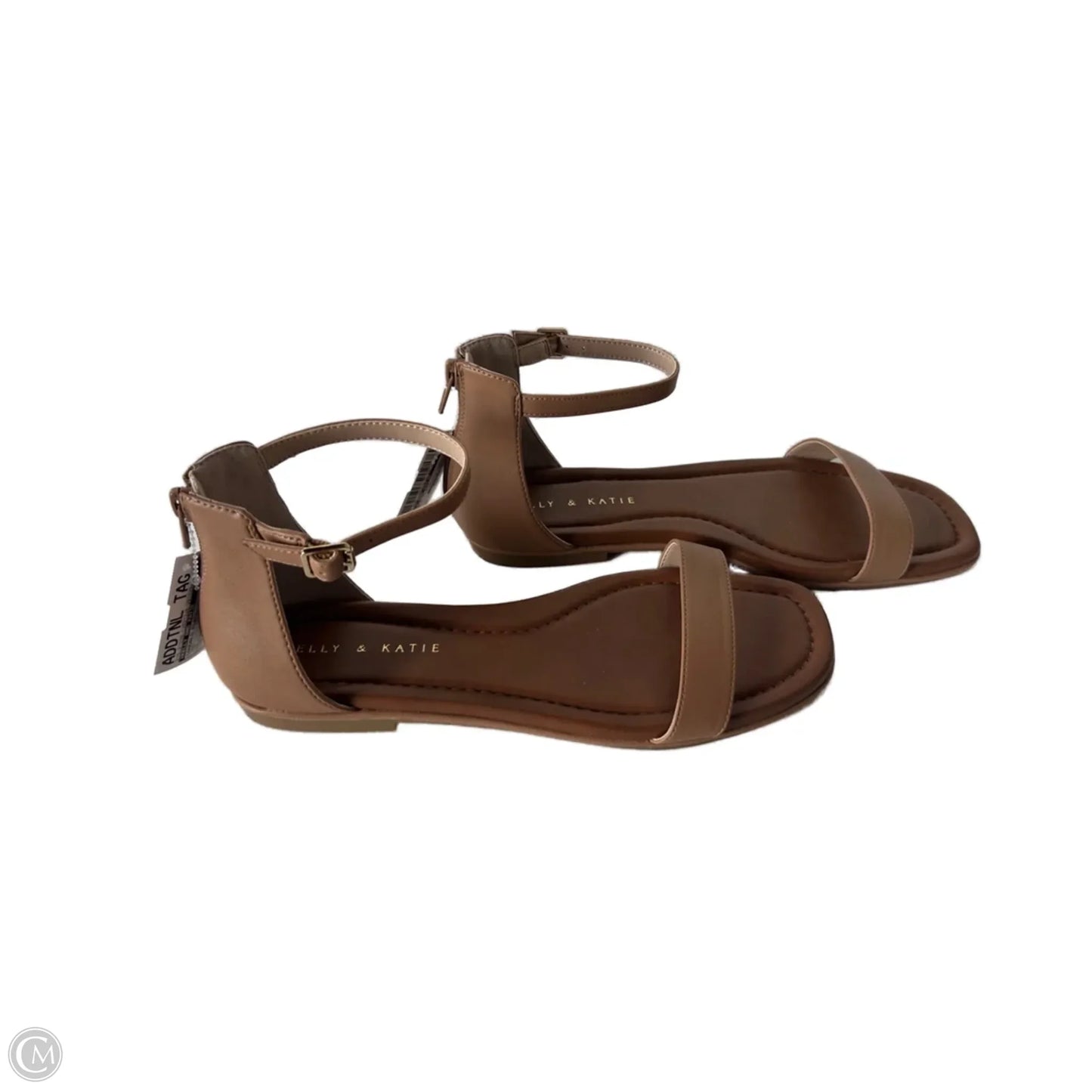 Sandals Flats By Kelly And Katie In Tan, Size: 10