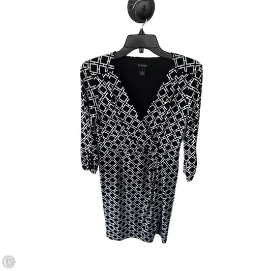 Dress Work By White House Black Market In Black & White, Size: S