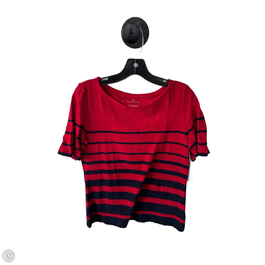 Top Short Sleeve Basic By Talbots In Red, Size: S