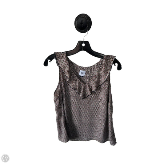 Top Sleeveless By Cabi In Black & White, Size: M