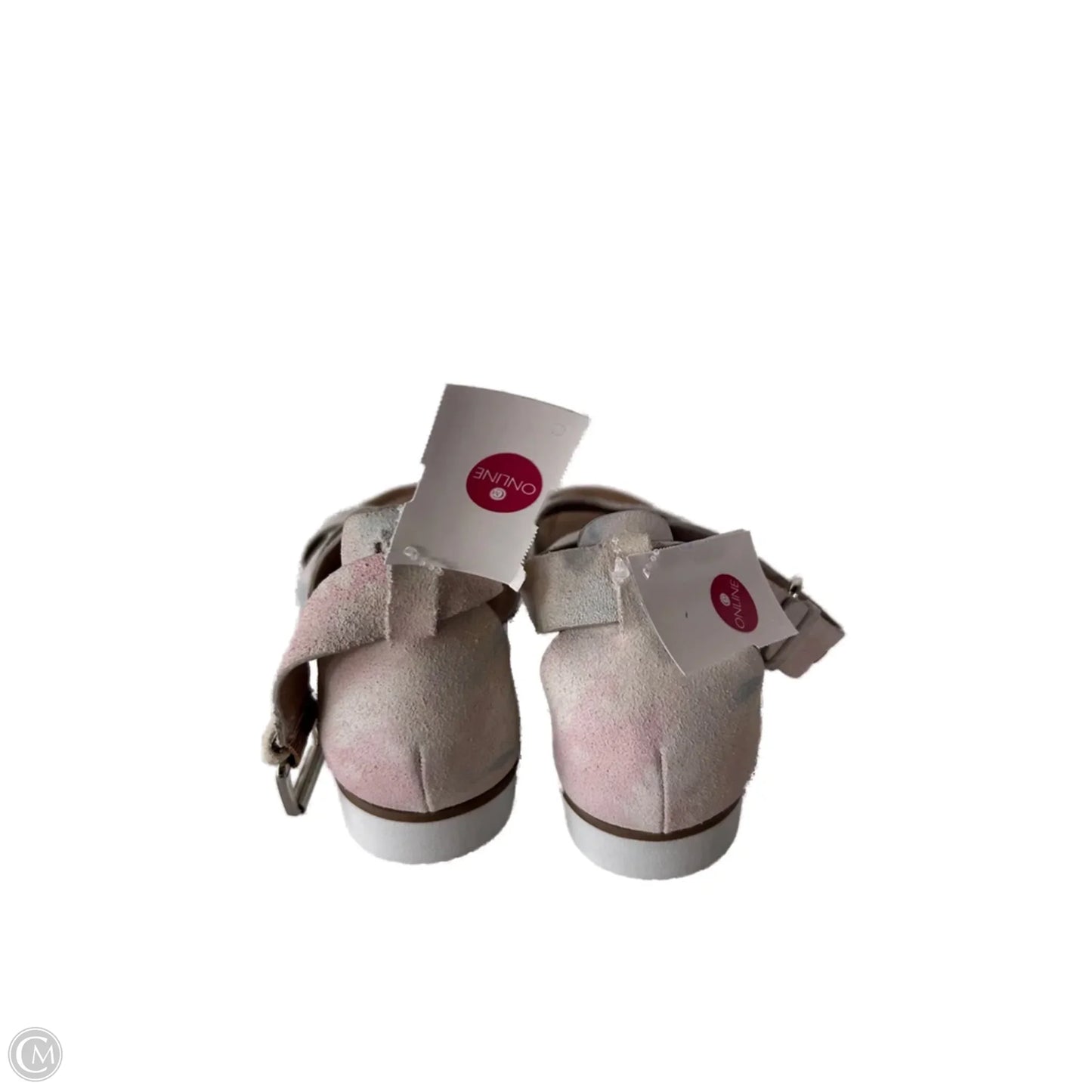 Sandals Flats By Sofft In Cream & Pink, Size: 7.5