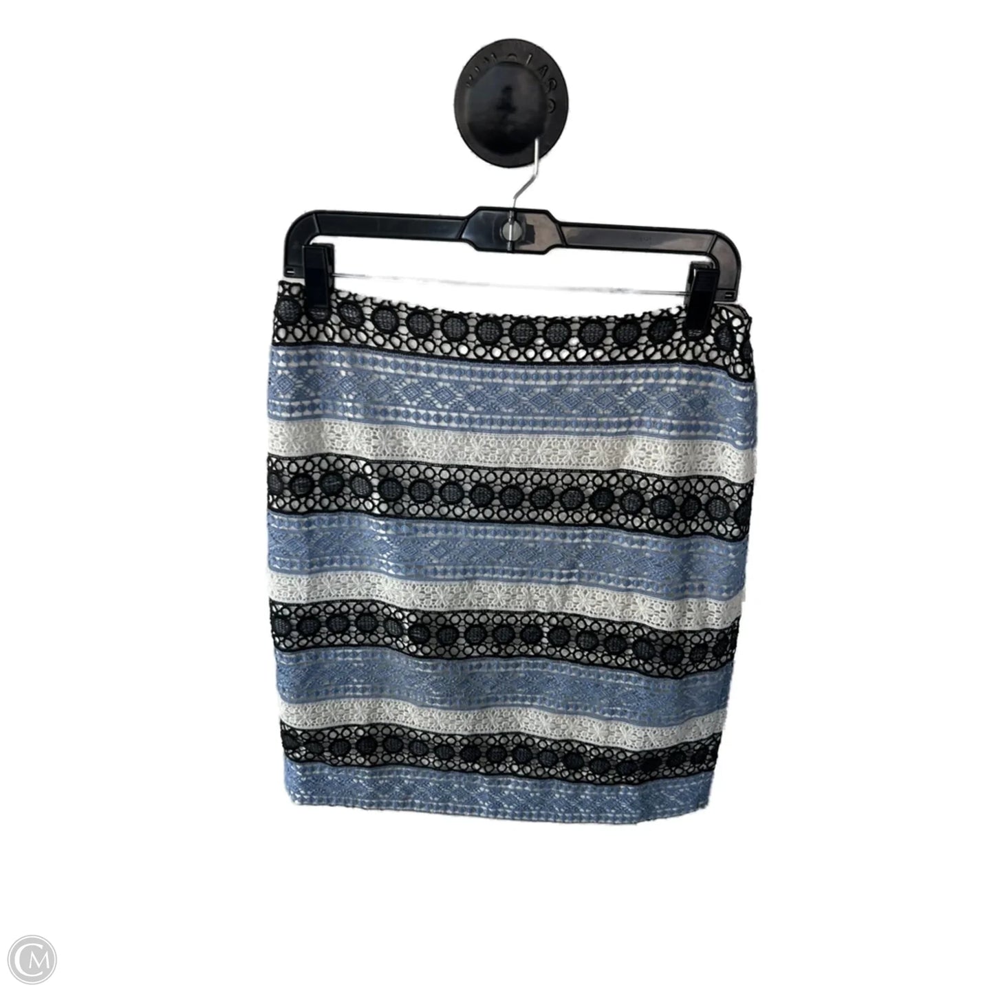 Skirt Mini & Short By Talbots In Blue & White, Size: 6p