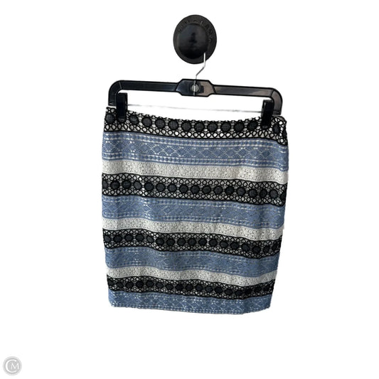Skirt Mini & Short By Talbots In Blue & White, Size: 6p