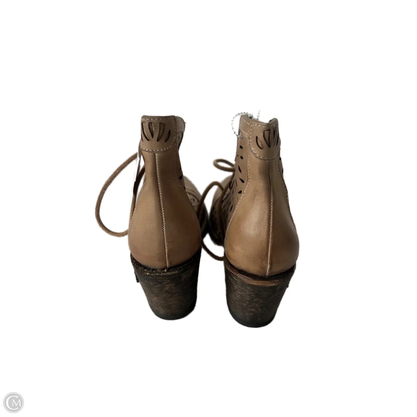 Boots Ankle Heels By Cmb In Tan, Size: 7