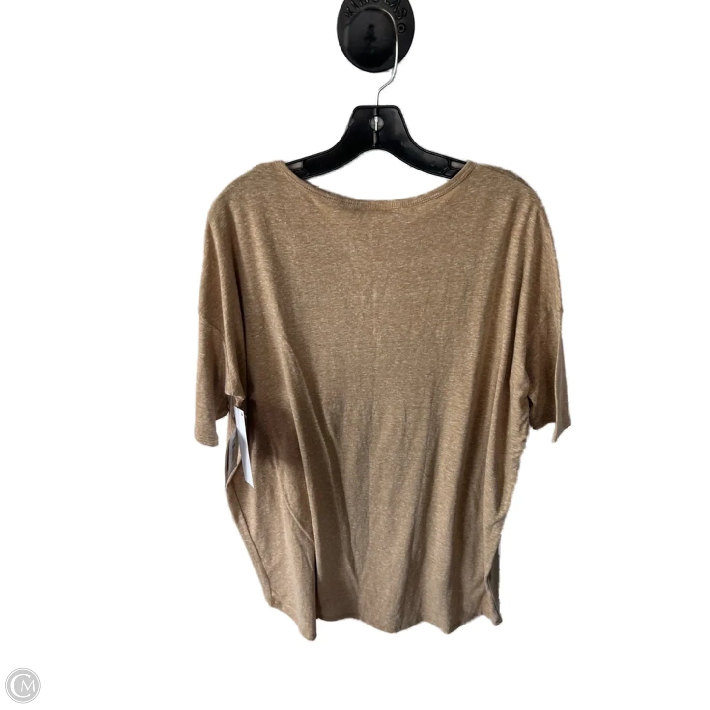 Top Short Sleeve Basic By Lularoe In Tan, Size: M