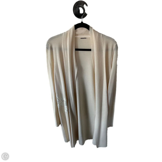 Sweater Cardigan By Elie Tahari In Cream, Size: S