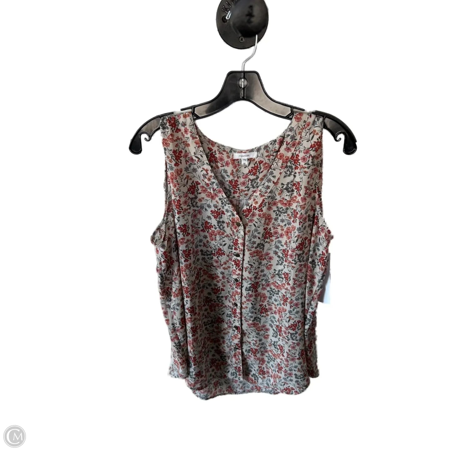 Top Sleeveless By Maurices In Orange, Size: Xl