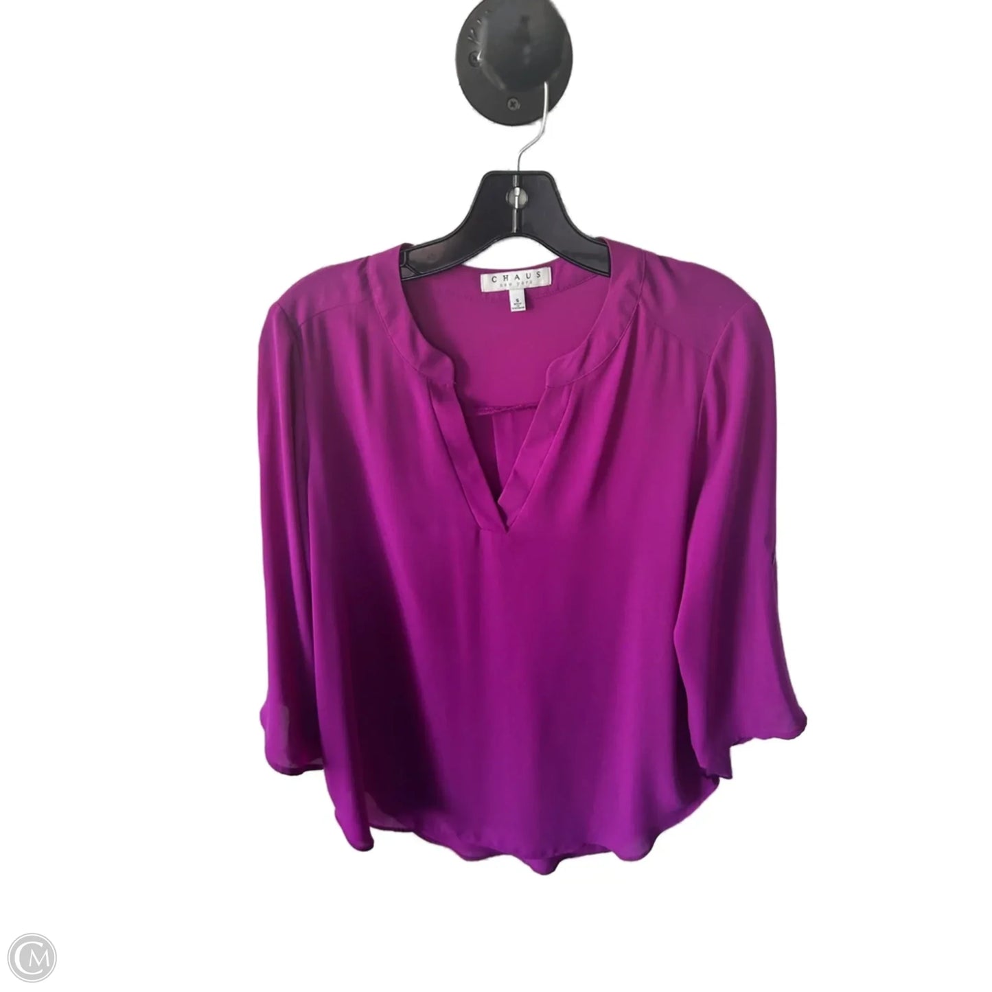 Top 3/4 Sleeve By Chaus In Pink, Size: S