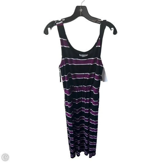 Dress Casual Maxi By White House Black Market In Black & Purple, Size: M