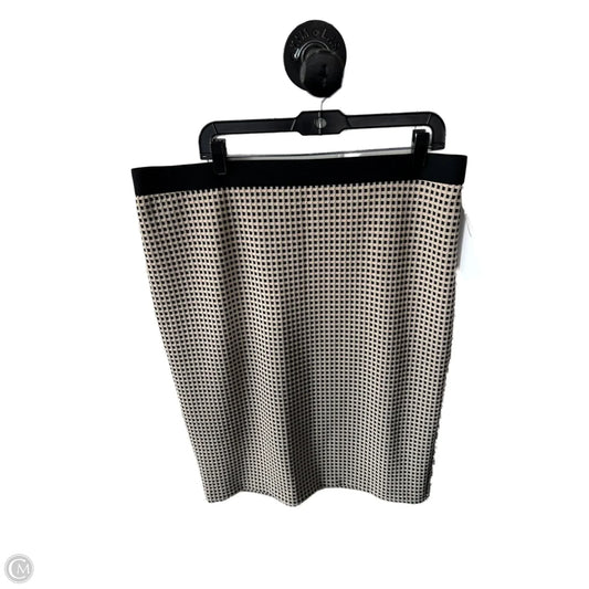 Skirt Midi By Alfani In Black & Cream, Size: 16