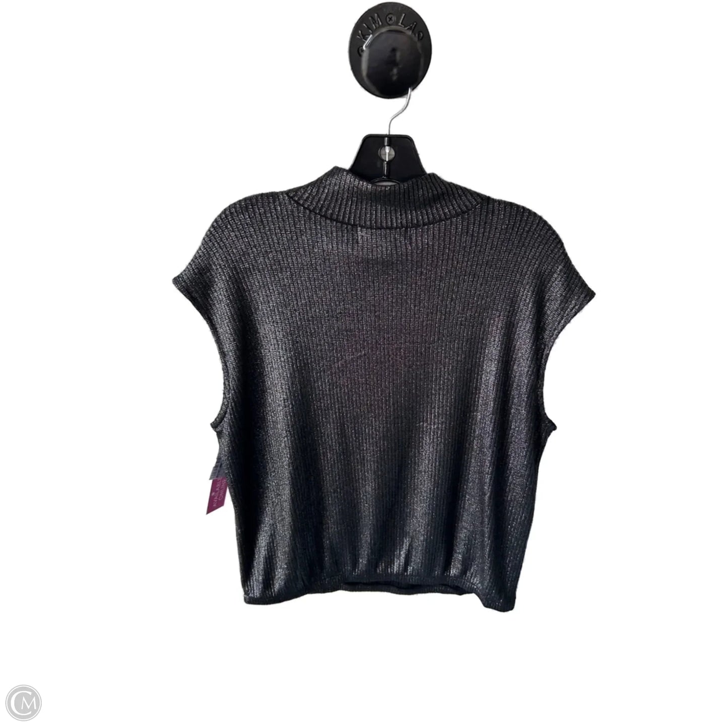 Top Sleeveless By Sanctuary In Black & Silver, Size: Xl