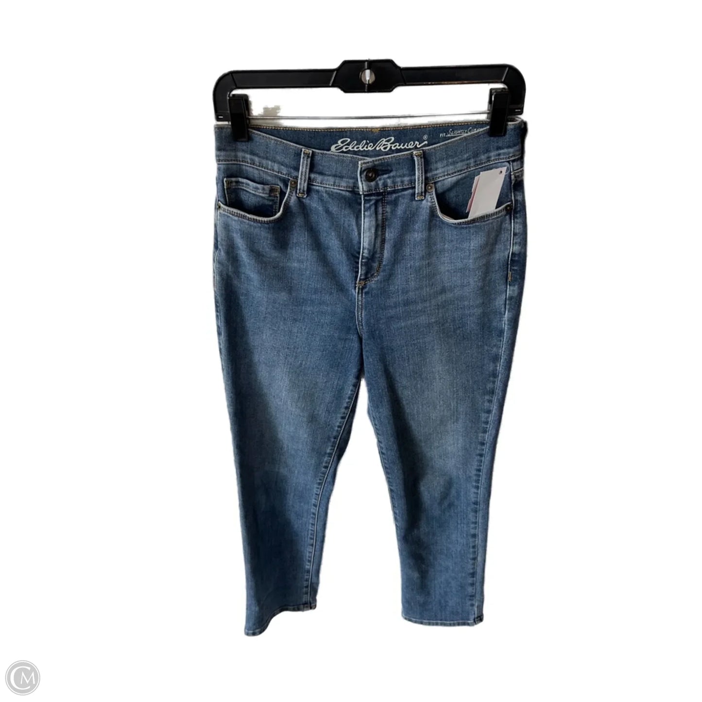 Jeans Straight By Eddie Bauer In Blue Denim, Size: 4