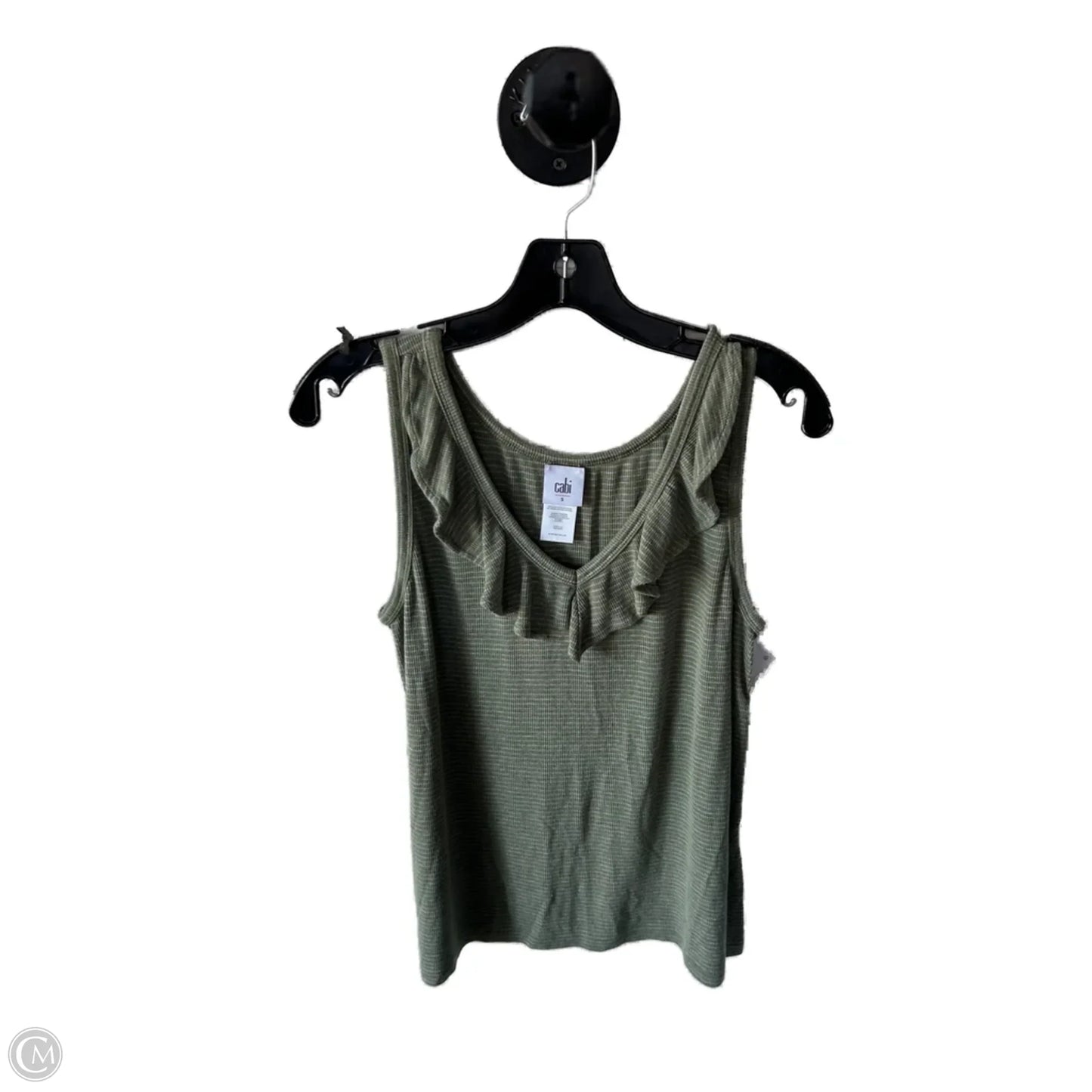 Top Sleeveless By Cabi In Green, Size: S
