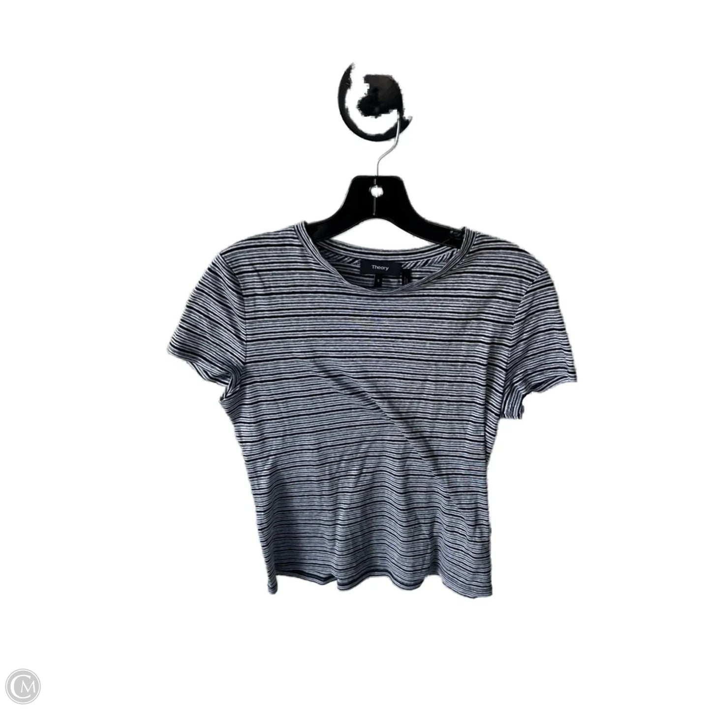 Top Short Sleeve Basic By Theory In Black & White, Size: S