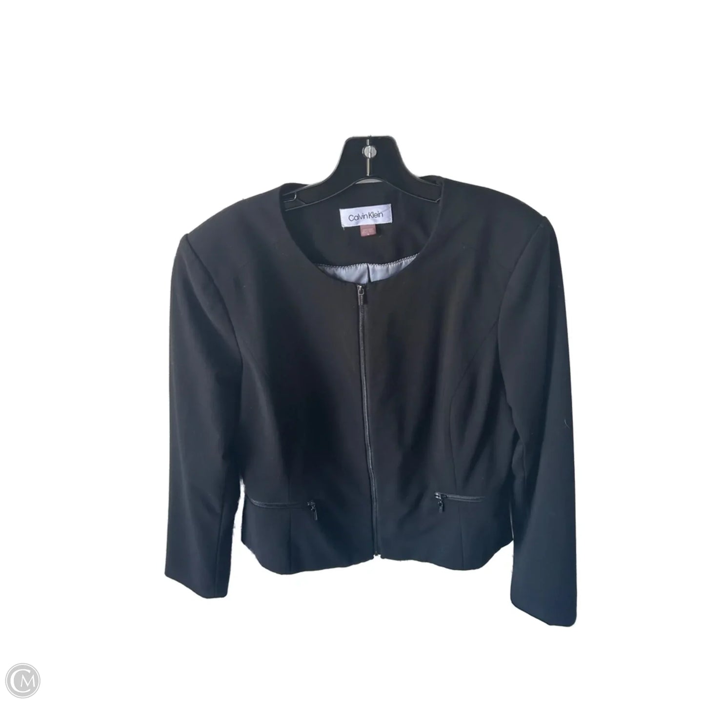 Blazer By Calvin Klein In Black, Size: Xl