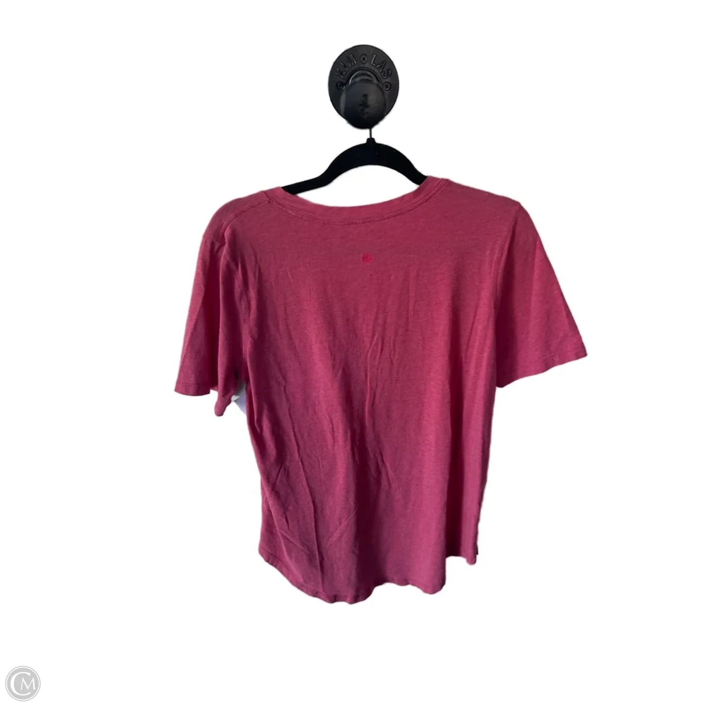 Athletic Top Short Sleeve By Lululemon In Pink, Size: M