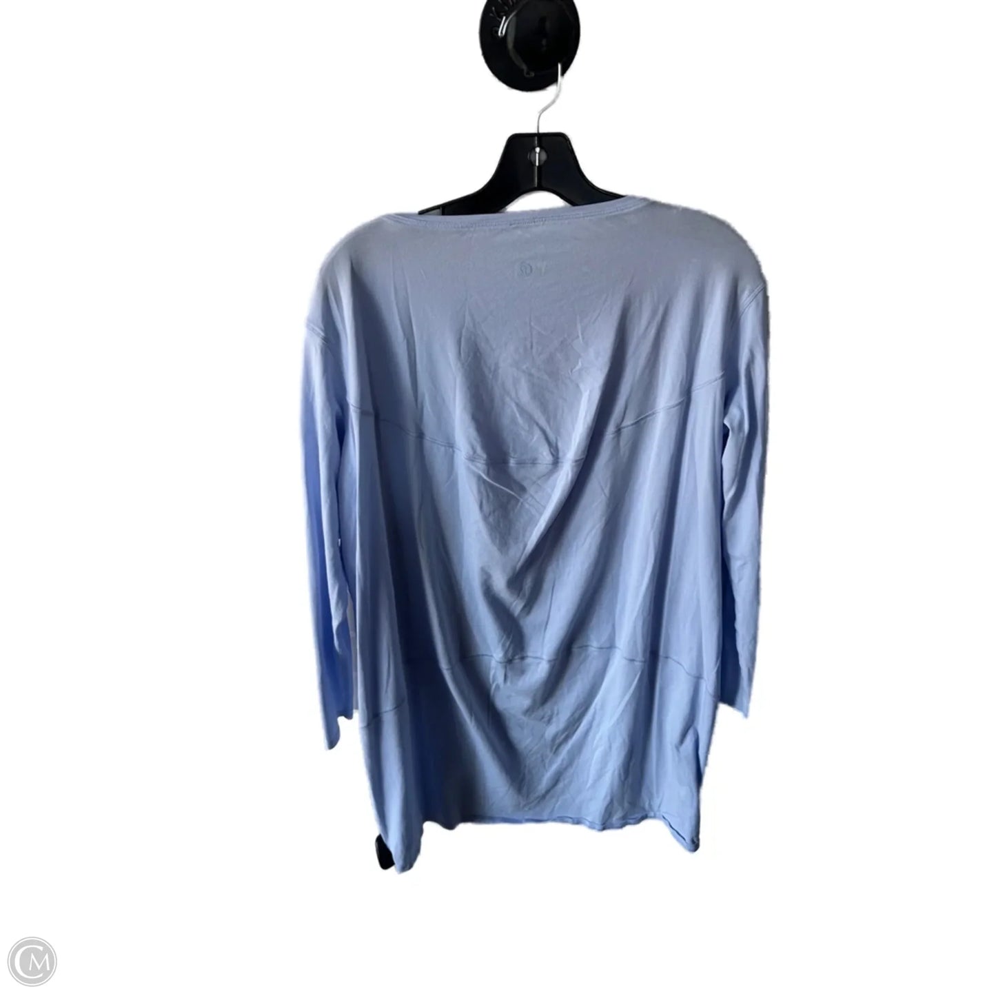 Athletic Top Long Sleeve Crewneck By Lululemon In Blue, Size: Xl