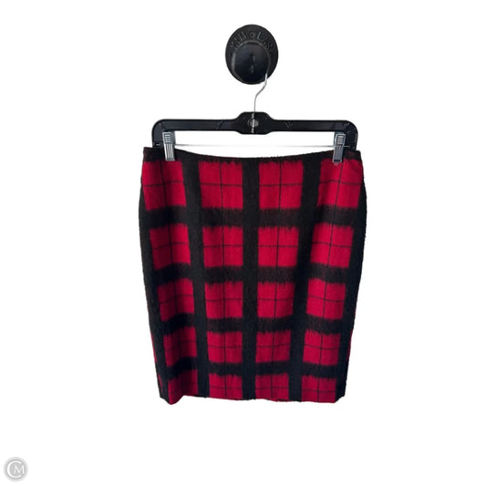 Skirt Midi By Talbots In Black & Red, Size: 4