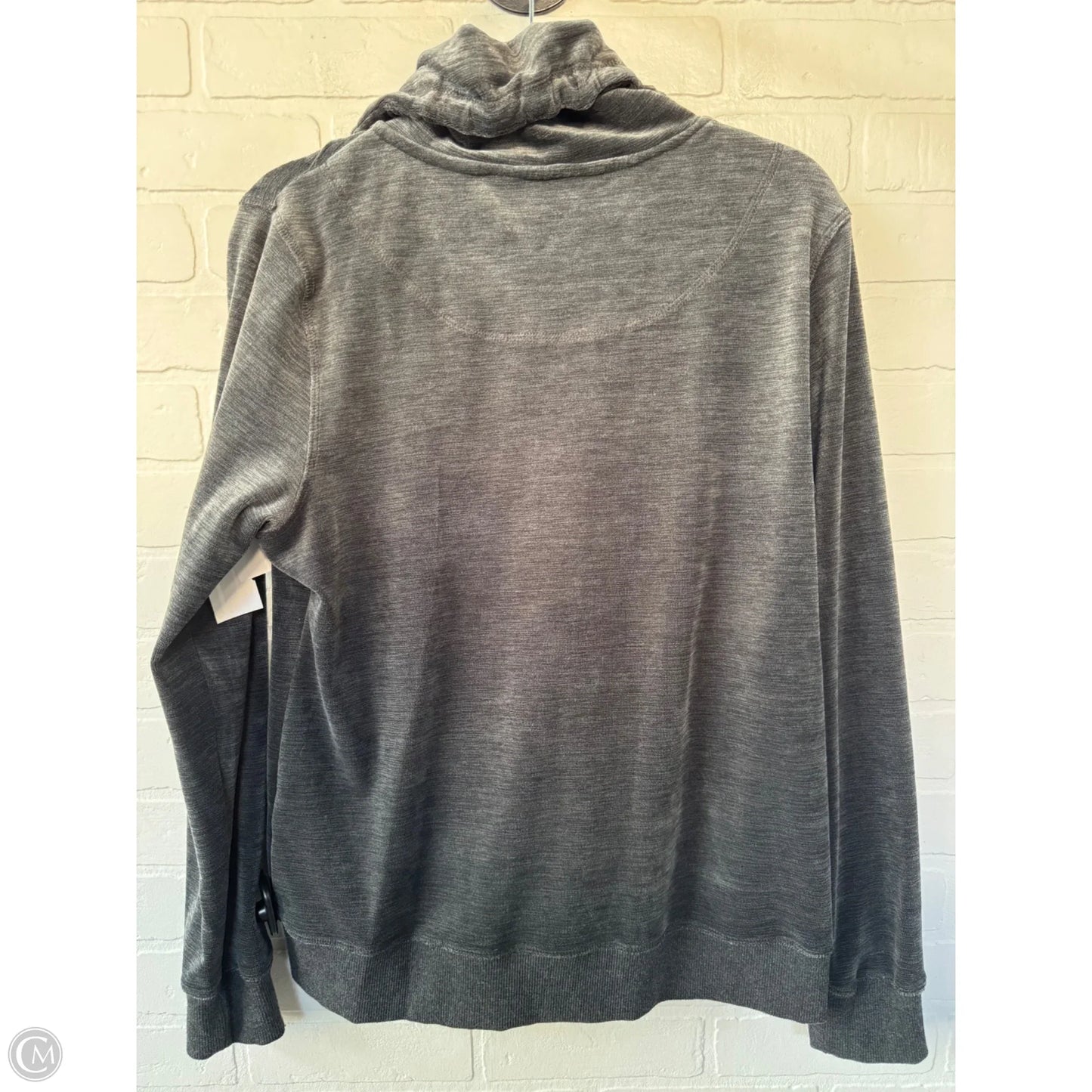 Sweatshirt Collar By Calvin Klein In Grey, Size: M