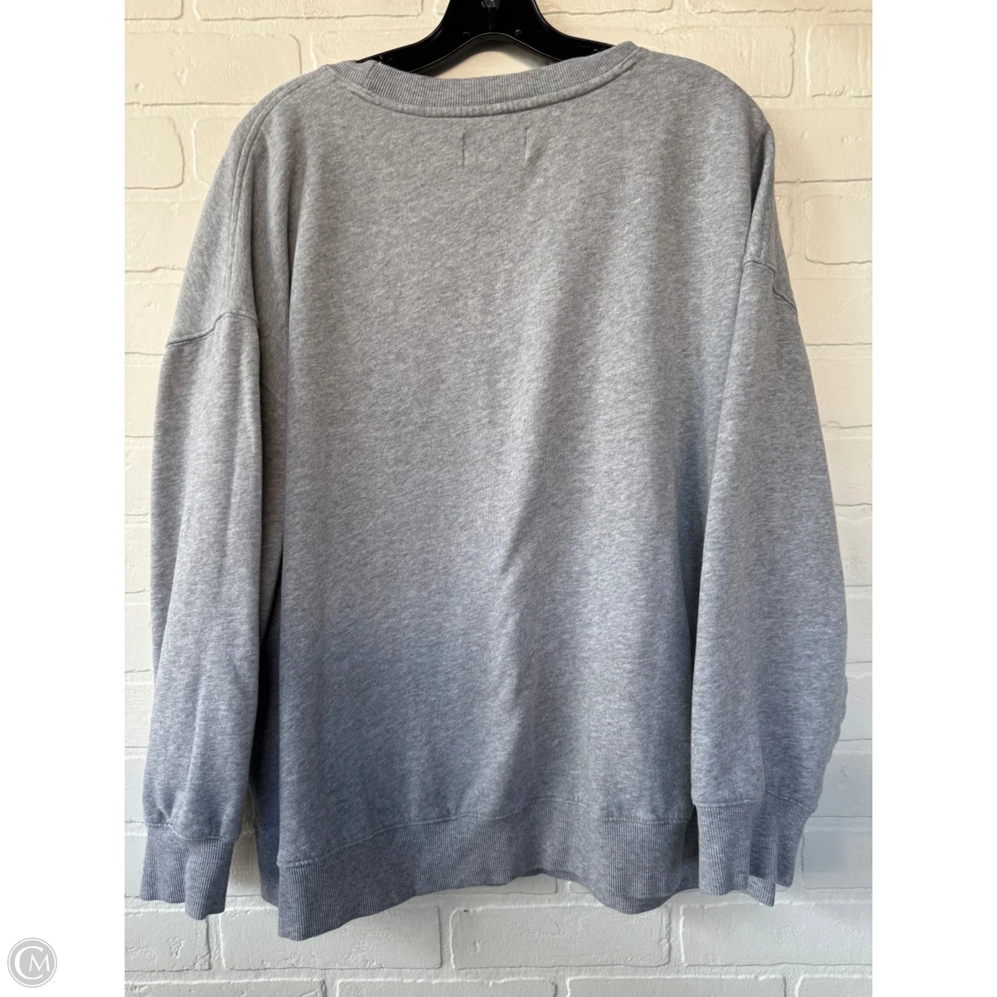 Sweatshirt Crewneck By Old Navy In Grey, Size: L