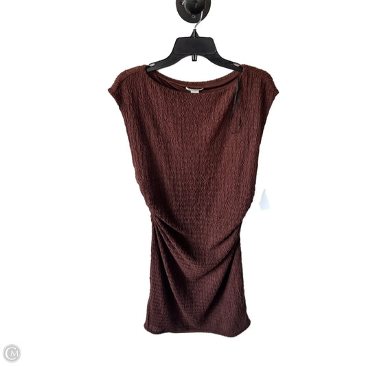 Dress Casual Midi By H&m In Brown, Size: Xl