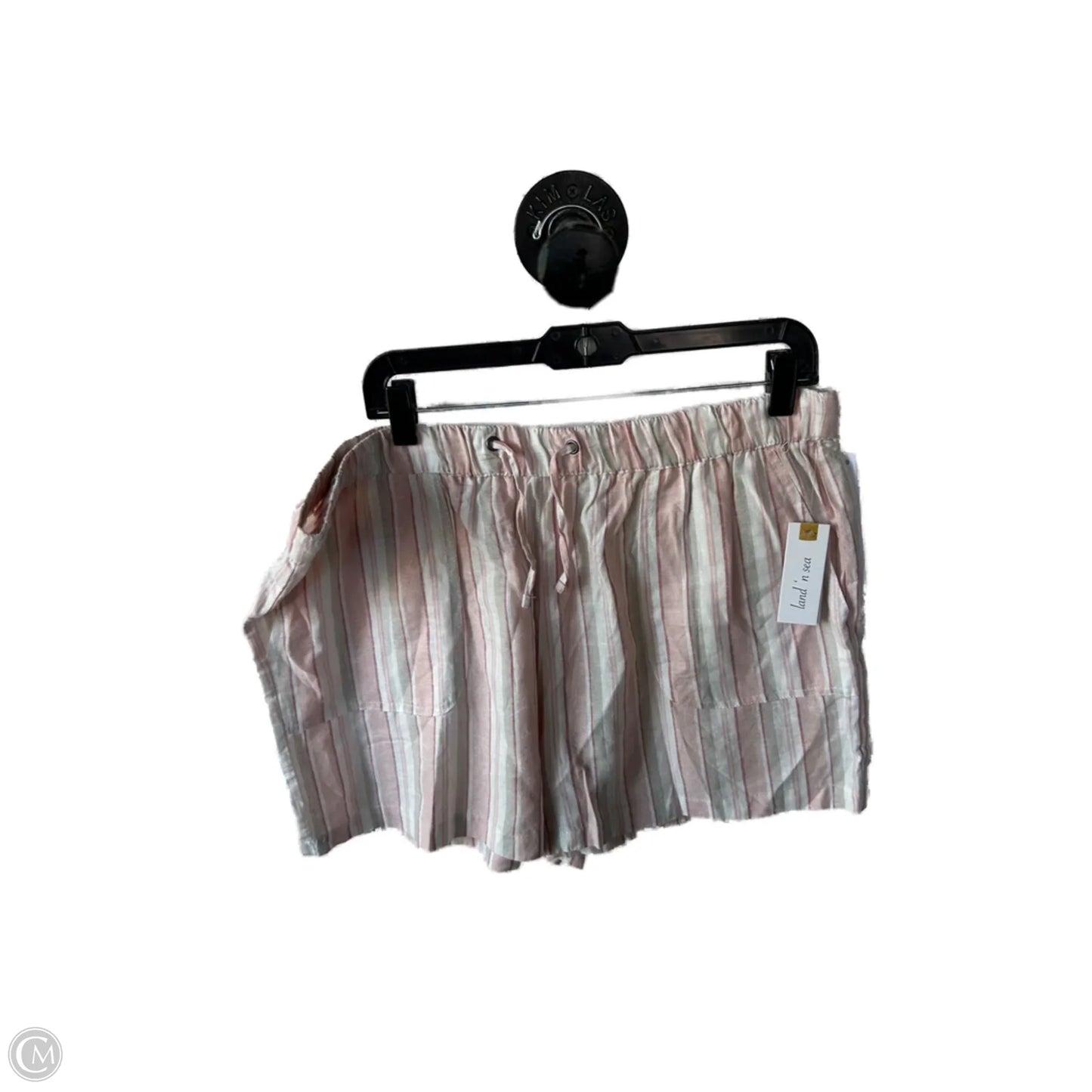 Shorts By Clothes Mentor In Pink & White, Size: Xl