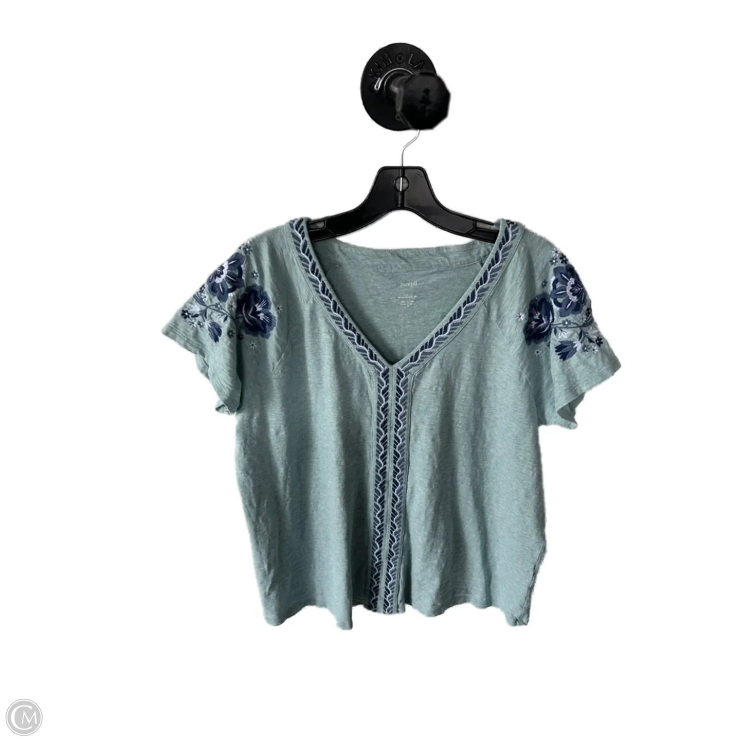 Top Short Sleeve By J. Jill In Blue, Size: M