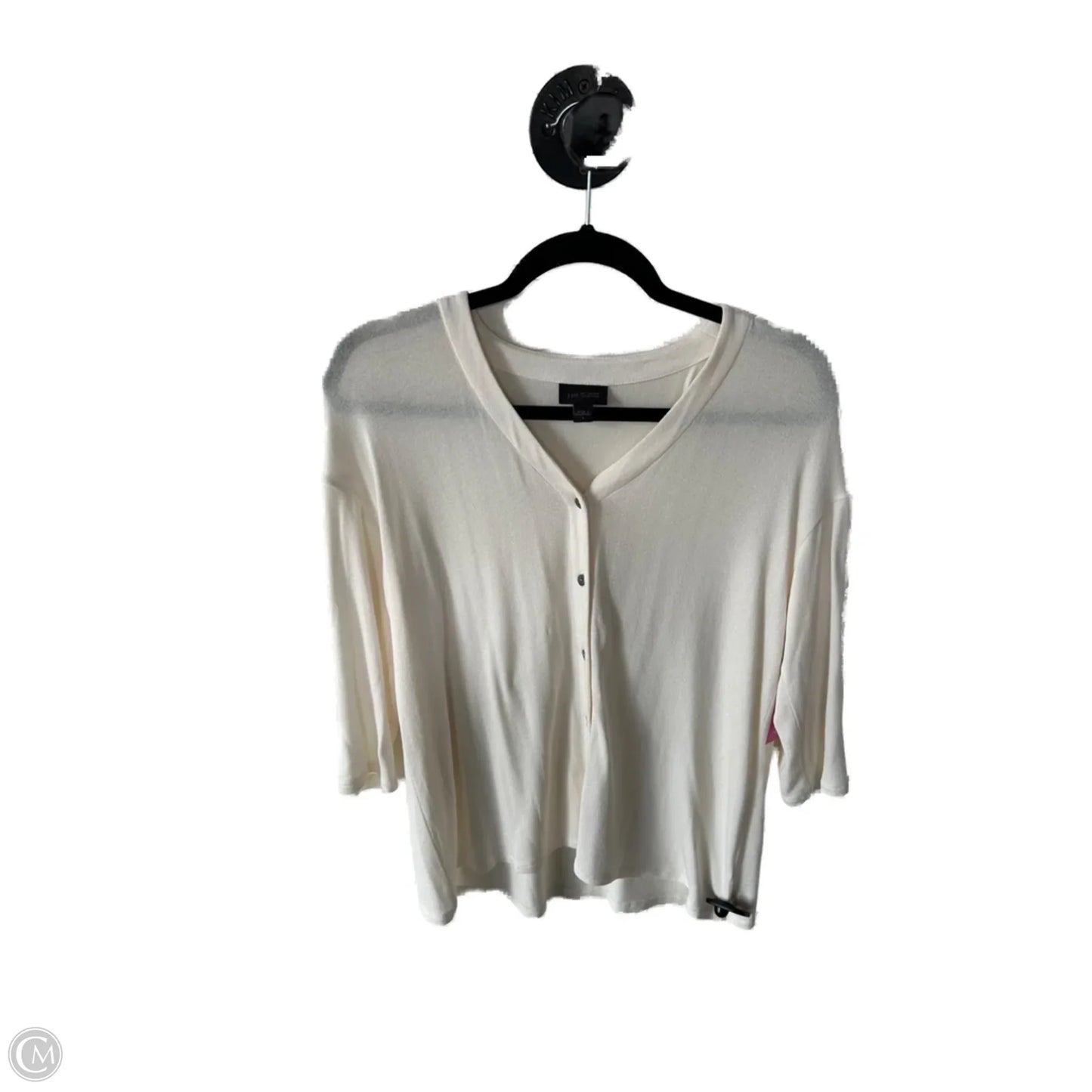 Sweater Cardigan By J. Jill In Cream, Size: S