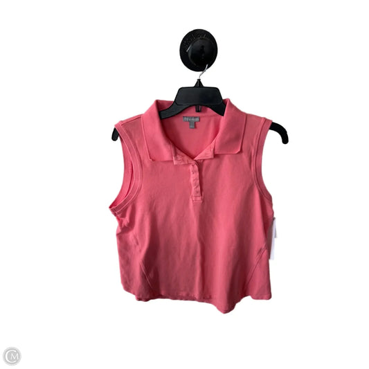 Top Sleeveless By Talbots In Pink, Size: L