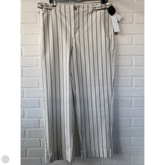 Jeans Straight By Talbots In Cream & Grey, Size: 10