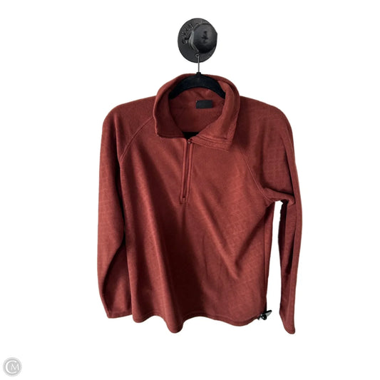 Jacket Fleece By Eddie Bauer In Brown, Size: M