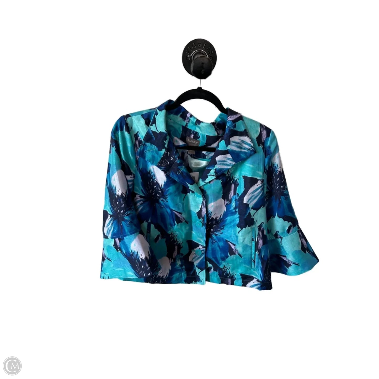 Blazer By Chicos In Blue, Size: M