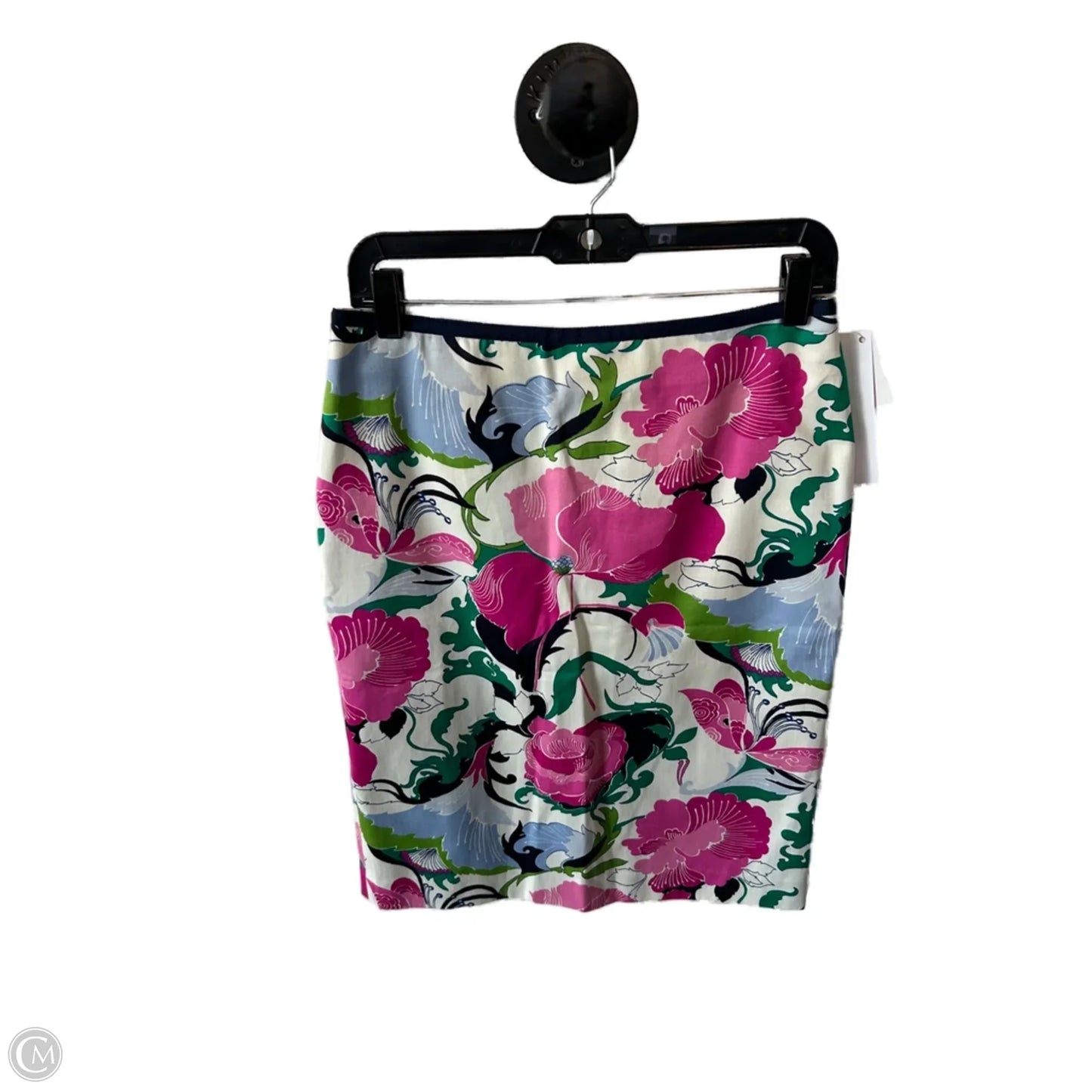 Skirt Midi By Talbots In Green & Pink, Size: 4