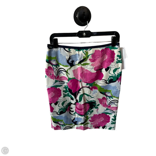 Skirt Midi By Talbots In Green & Pink, Size: 4