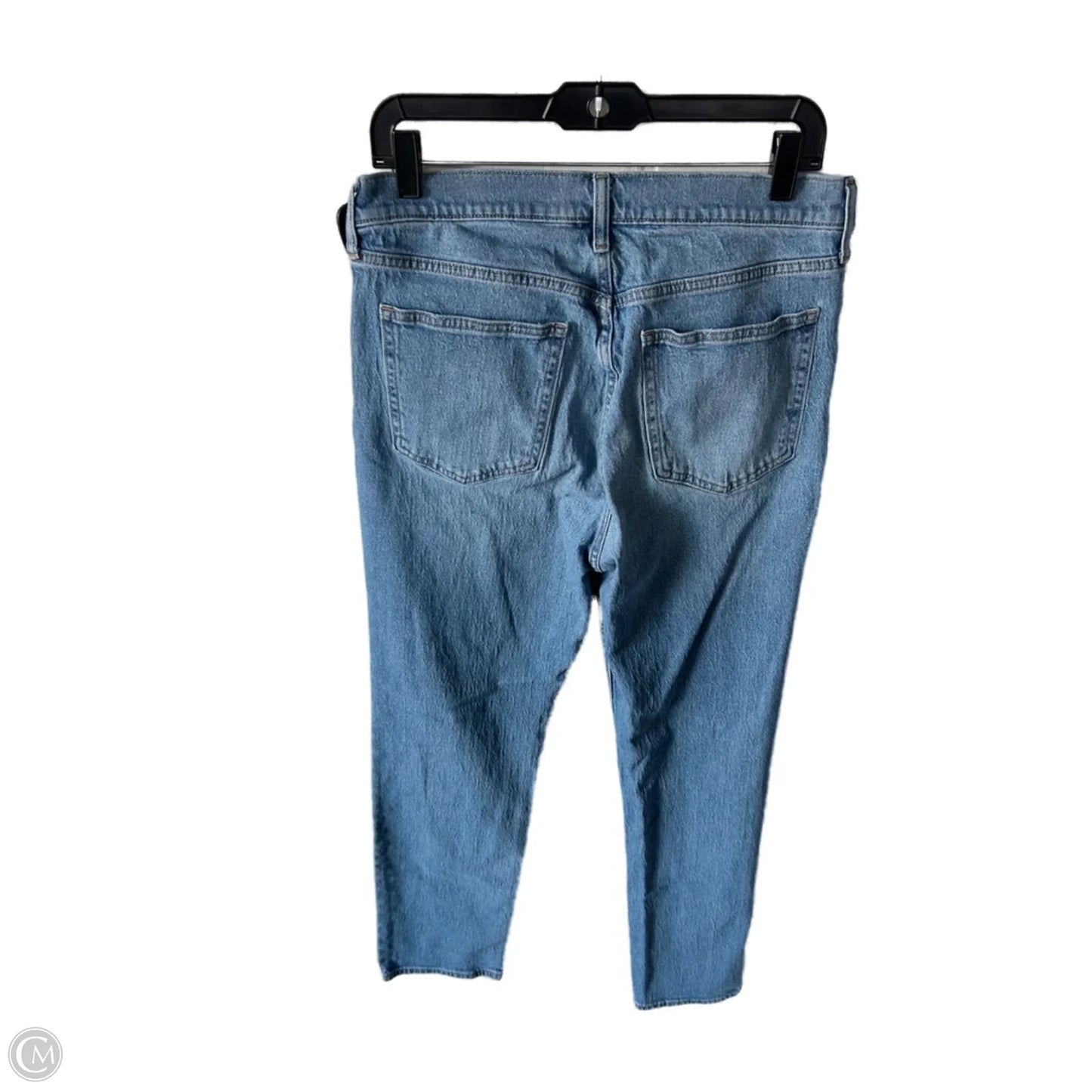 Jeans Straight By Gap In Blue Denim, Size: 12