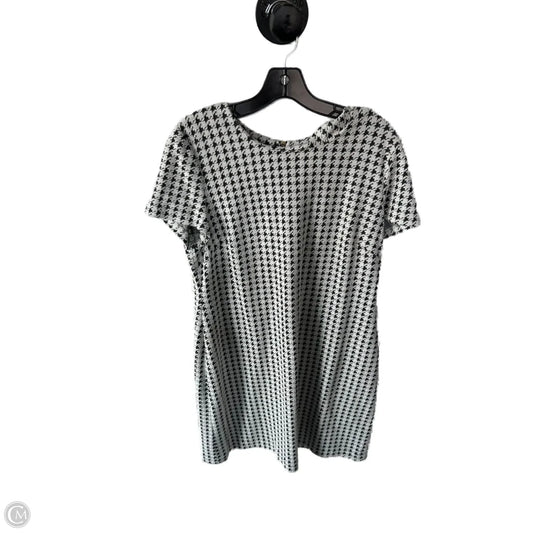 Dress Work By Calvin Klein In Black & White, Size: Xl