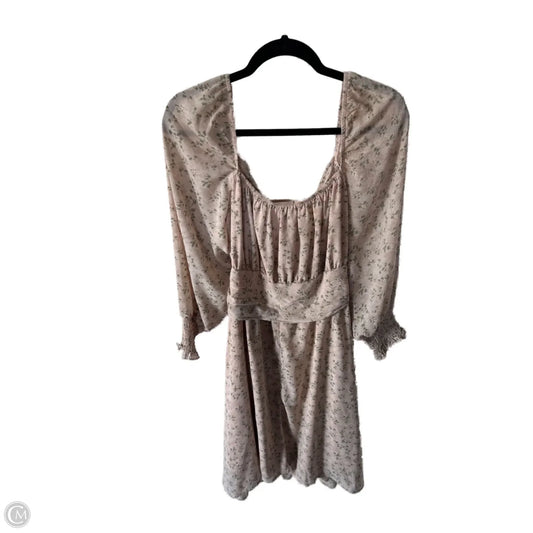 Dress Casual Midi By Exlura In Green & Tan, Size: Xxl