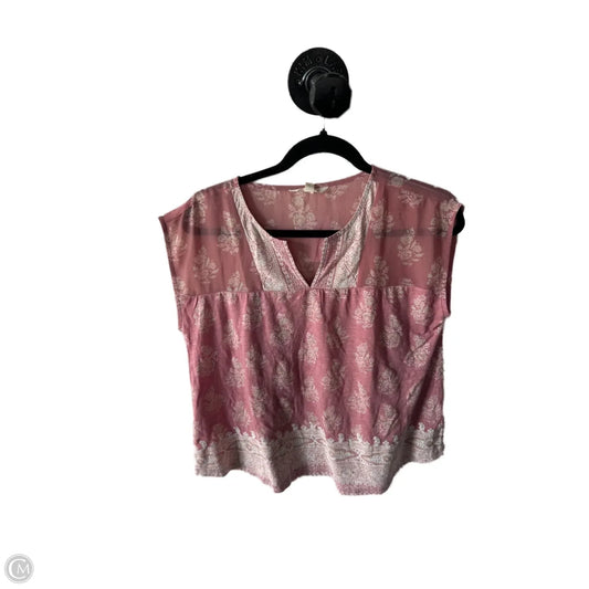 Top Sleeveless By Lucky Brand In Pink, Size: S