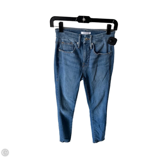 Jeans Skinny By Good American In Blue Denim, Size: 0