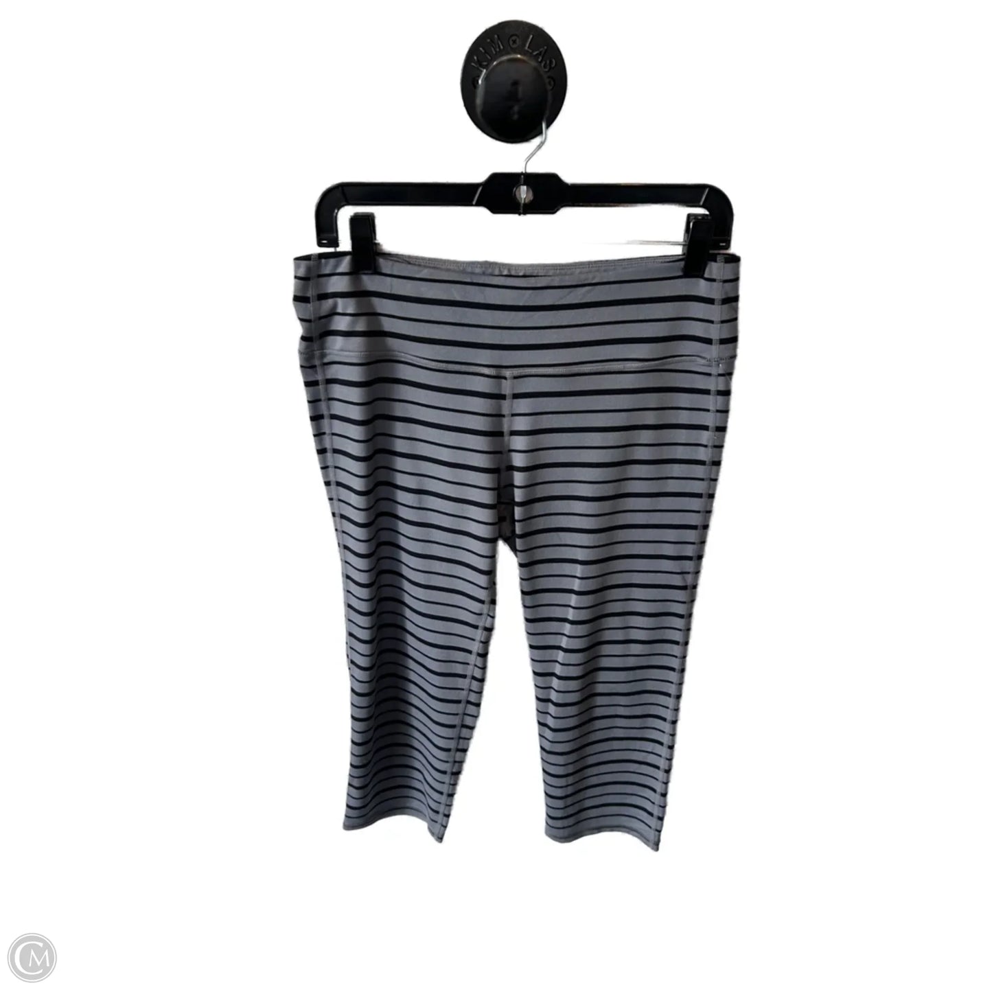 Athletic Capris By Athleta In Black & Grey, Size: L