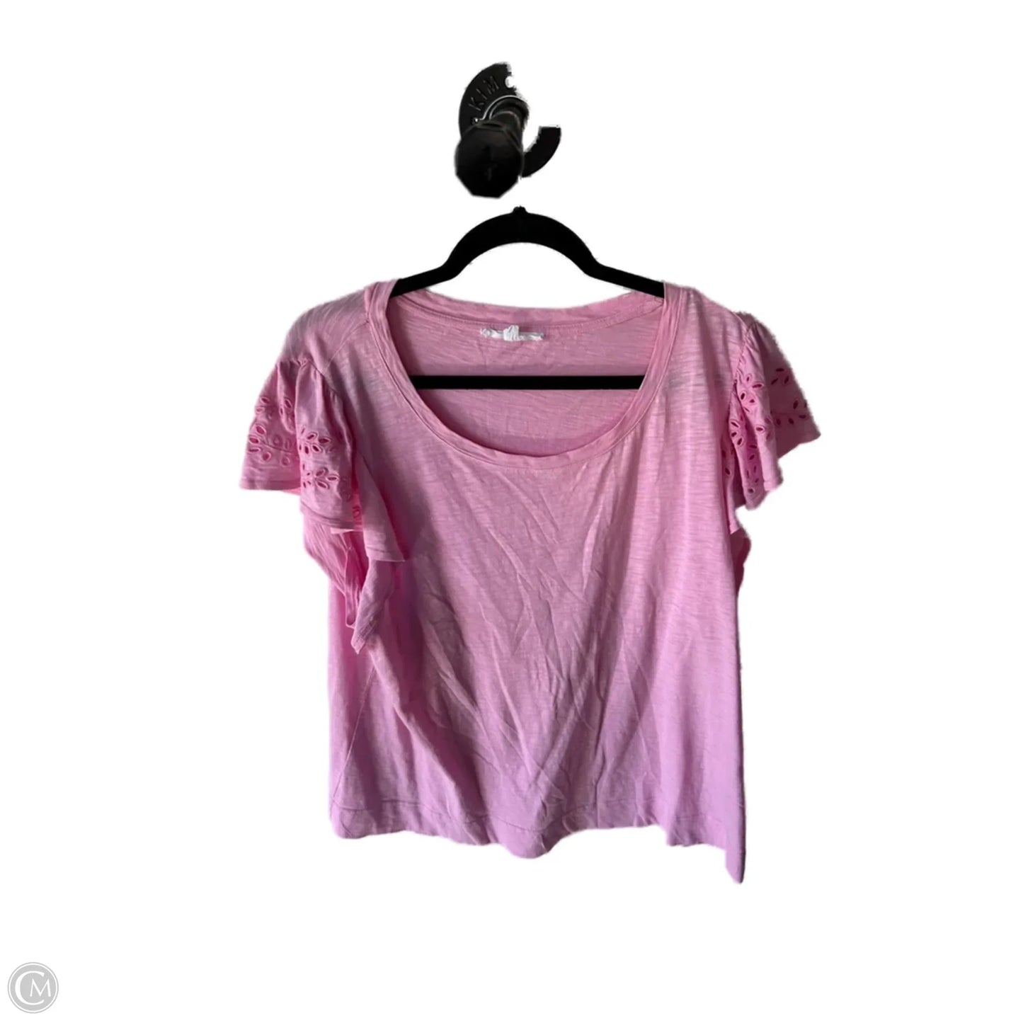 Top Short Sleeve Basic By Jane And Delancey In Pink, Size: Xl