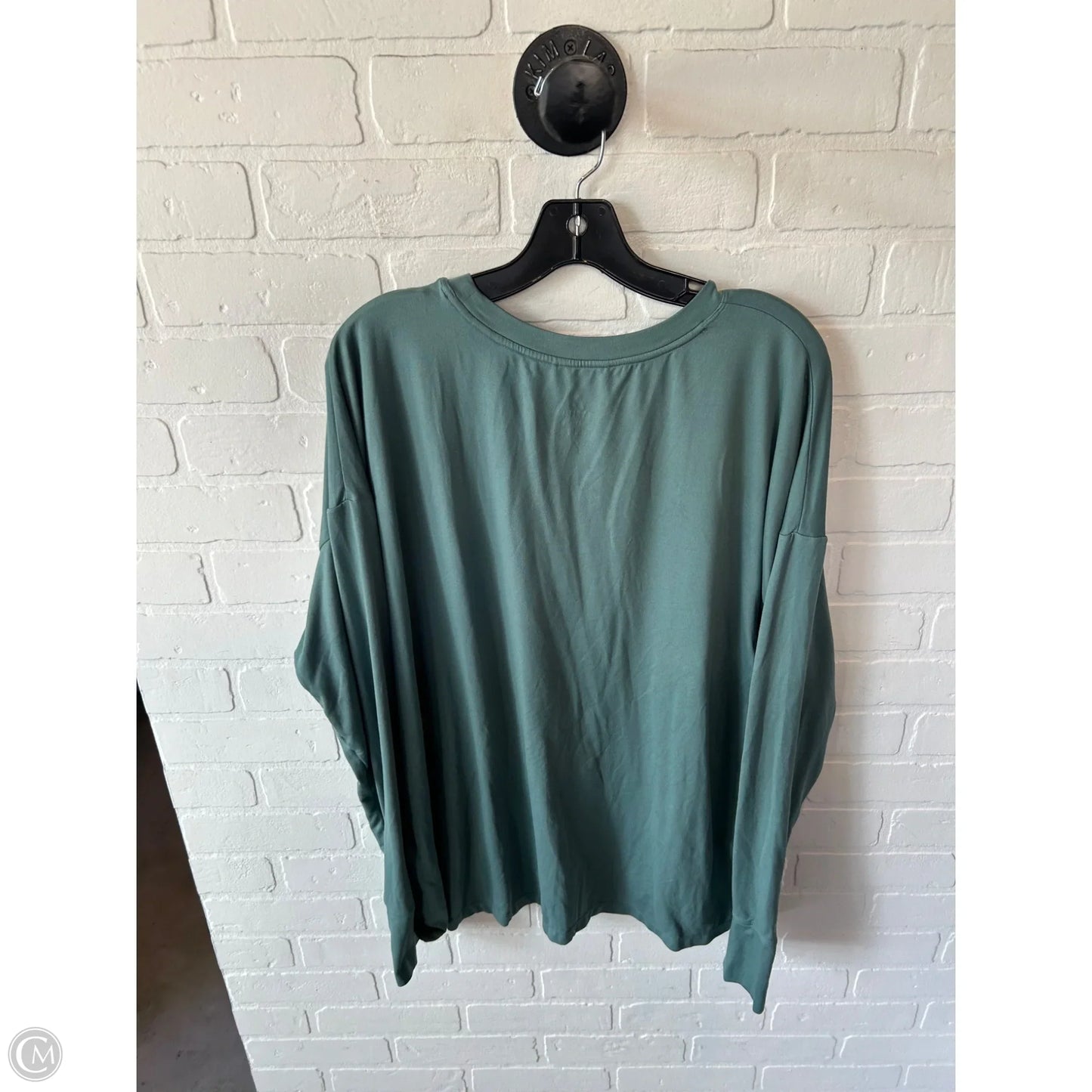 Athletic Top Long Sleeve Crewneck By Clothes Mentor In Green, Size: Xxl