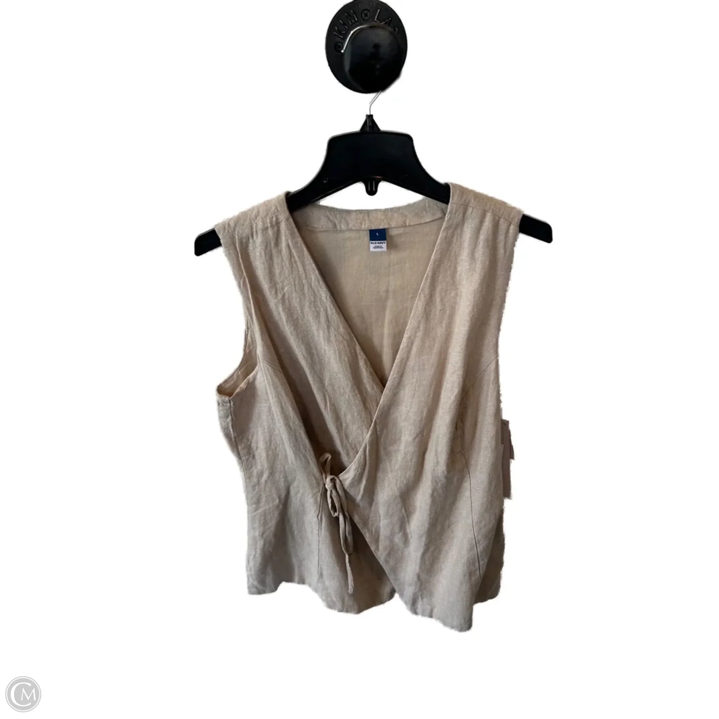 Top Sleeveless By Old Navy In Beige, Size: Large