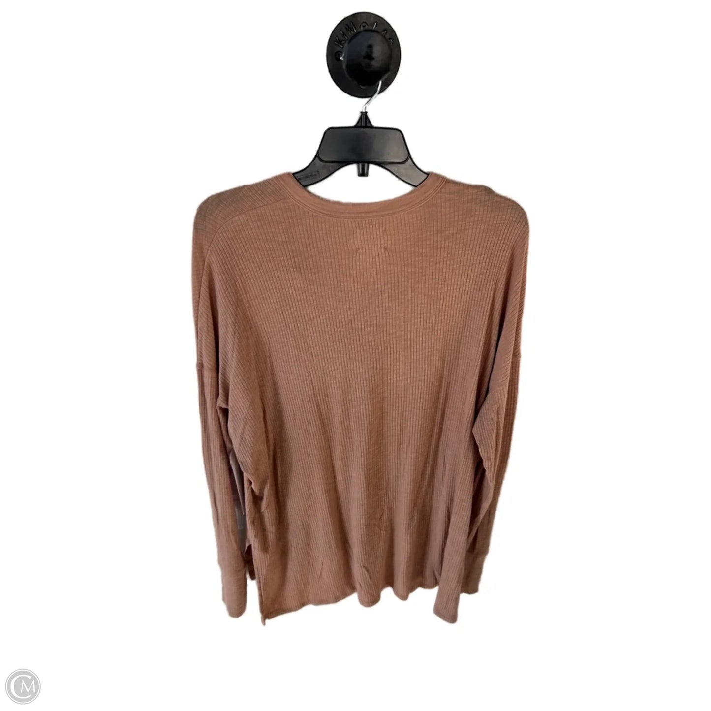 Top Long Sleeve By Offline By Aerie In Brown, Size: M