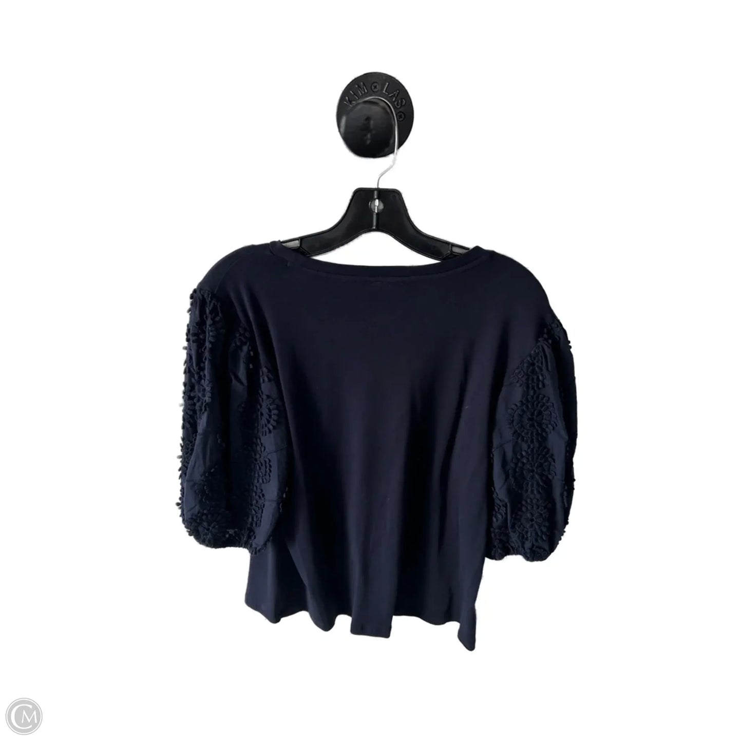 Top Short Sleeve By Ann Taylor In Blue, Size: Xl