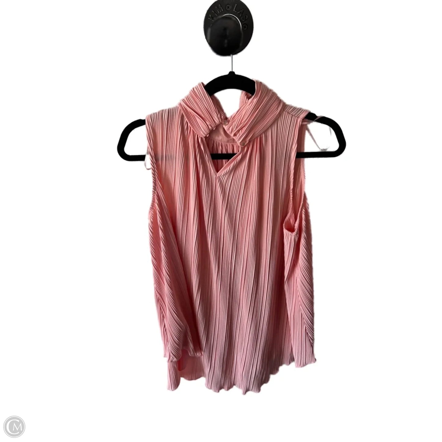 Top Sleeveless By Joseph A. In Peach, Size: L